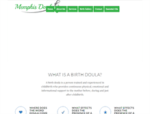 Tablet Screenshot of memphisdoula.com